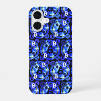 Cryptocurrency Blue Digital Money Pattern