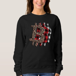 Cryptocurrency Btc Leopard Cheetah Buffalo Plaid B Sweatshirt