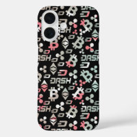 Cryptocurrency Colourful Digital Money Pattern