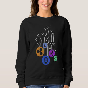Cryptocurrency Digital Money Currency Blockchain B Sweatshirt