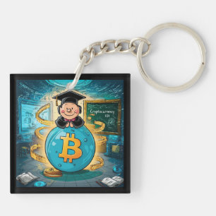 Cryptocurrency Graduation Keychain