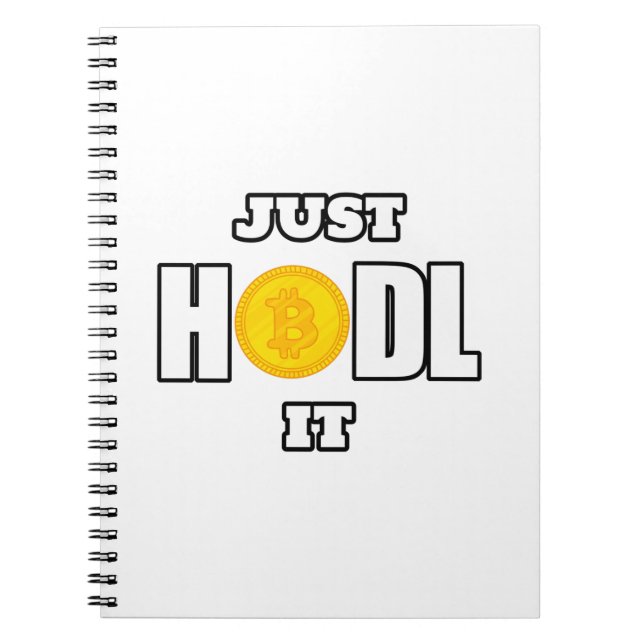 Cryptocurrency Hodl bitcoin Notebook (Front)