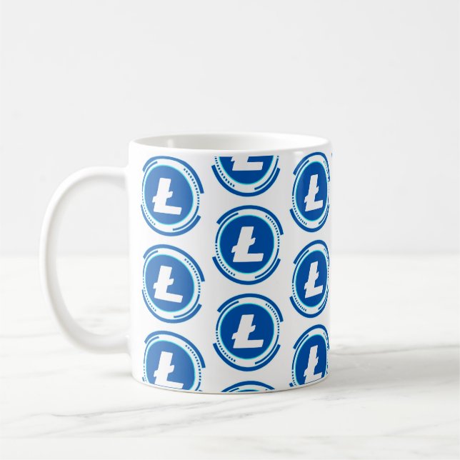 CRYPTOCURRENCY  LITECOIN COFFEE MUG (Left)