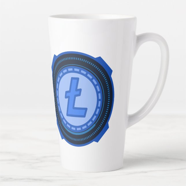 CRYPTOCURRENCY  LITECOIN LATTE MUG (Right)