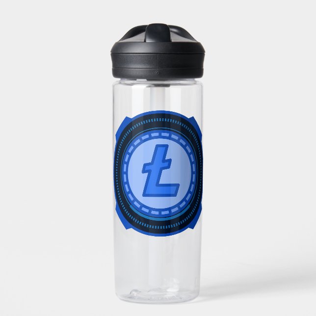 CRYPTOCURRENCY  LITECOIN WATER BOTTLE (Front)