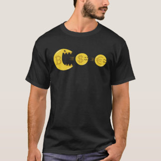 Cryptocurrency Monster Dollar Euro Hunt T-Shirt
