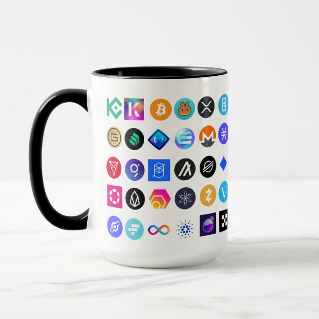 Cryptocurrency Rainbow Mug (Left)