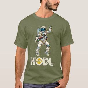 Cryptocurrency Talk BNB  Fun HODL Binance Disco T-Shirt