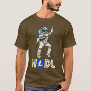Cryptocurrency Talk LTC Fun HODL Litecoin Disco T-Shirt