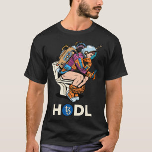 Cryptocurrency Talk Tezos HODL XTZ Space Man On To T-Shirt