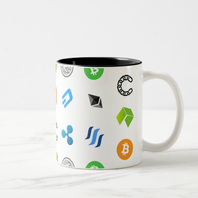 Cryptocurrency Themed Two-Tone Mug (Right)