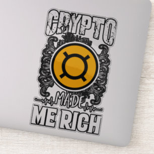 Cryptocurrency Wealth Sticker Decal