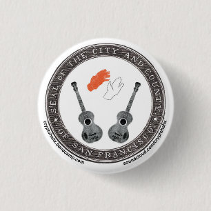 Cryptohelix badge for bandcamp single 1 inch round button