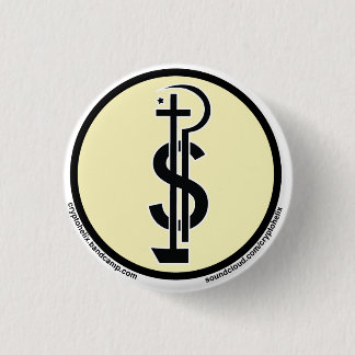Cryptohelix Forces Symbol badge 1 Inch Round Button