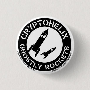 Cryptohelix - Ghostly Rockets 1 Inch Round Button
