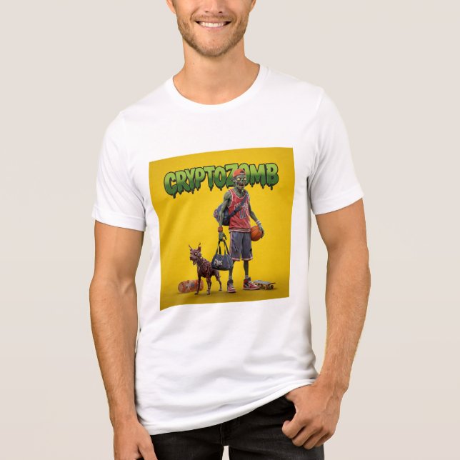 CRYPTOZOMB T-Shirt Tri-Blend Shirt (Front)
