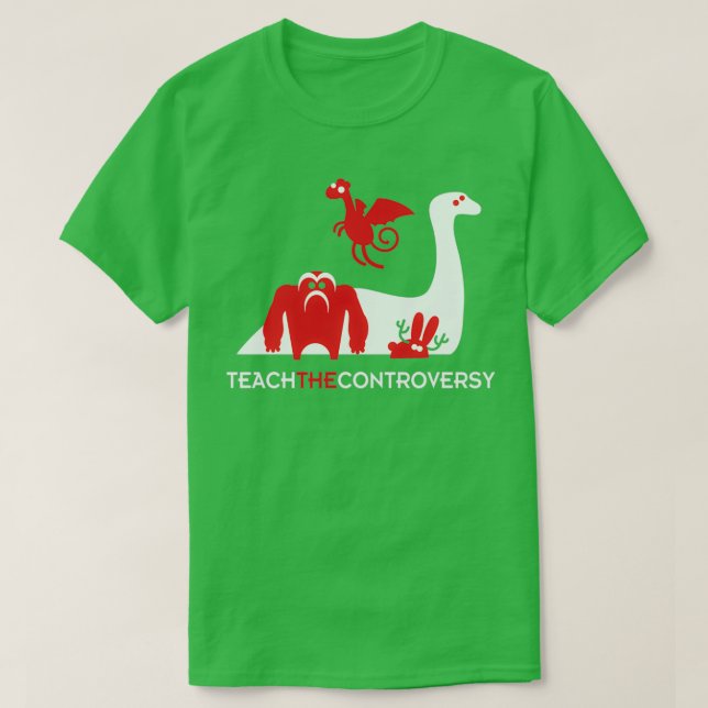 Cryptozoo Teach the Controversy T-Shirt (Design Front)