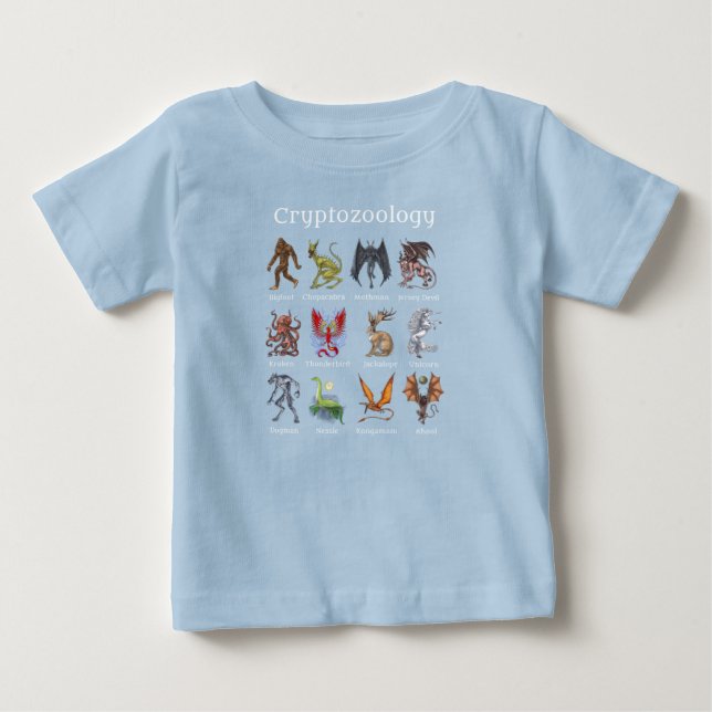 Cryptozoology Cryptid Creatures Baby T-Shirt (Front)