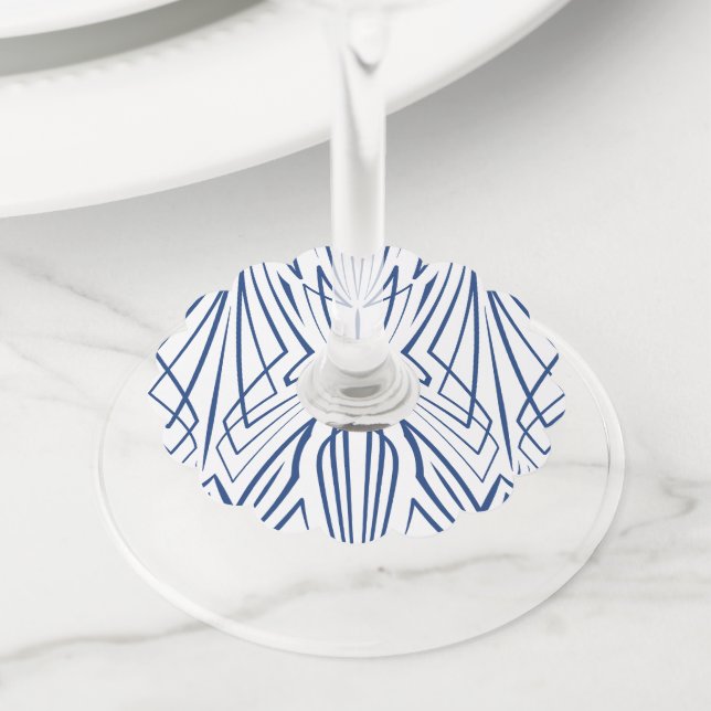 Crystal 3 wine glass tag (Close Up)