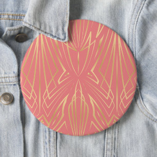 Crystal 9 6 inch round button
