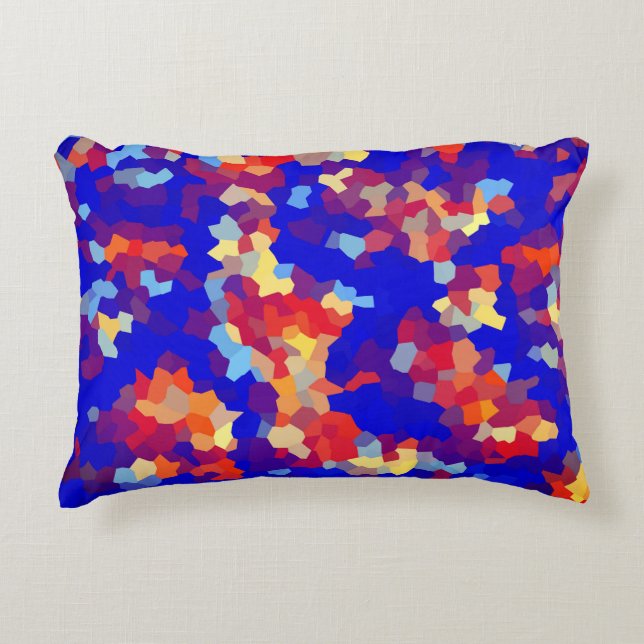 Crystal Abstract Pattern Accent Pillow (Front)