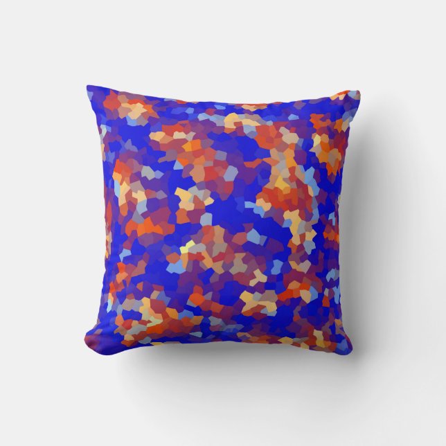 Crystal Abstract Pattern Throw Pillow (Front)