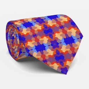 Crystal Abstract Pattern Tie