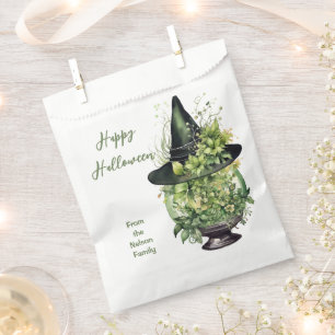 Crystal Ball and Witches Hat Happy Halloween Favour Bag