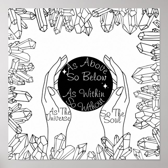 Crystal Ball As Above So Below  Poster (Front)