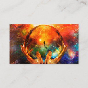 Crystal ball business card