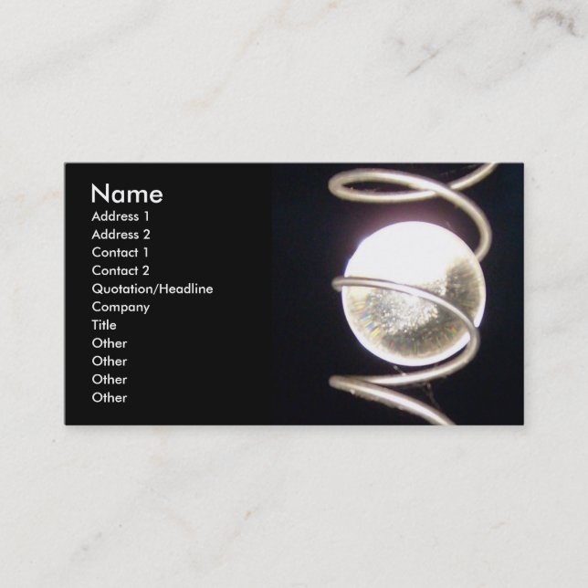 Crystal Ball Business Card (Front)