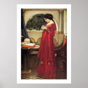 Crystal Ball by John Waterhouse - Vintage Painting Poster