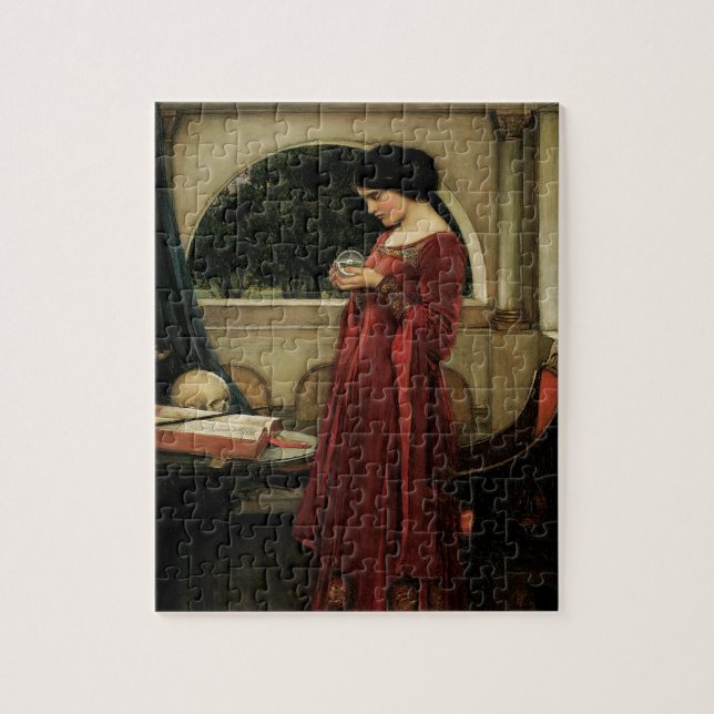 Crystal Ball by John William Waterhouse Jigsaw Puzzle (Vertical)