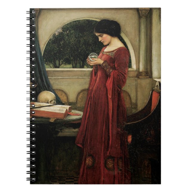 Crystal Ball by John William Waterhouse Notebook (Front)