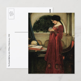 Crystal Ball by John William Waterhouse Postcard