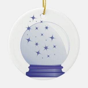 Crystal Ball Ceramic Ornament