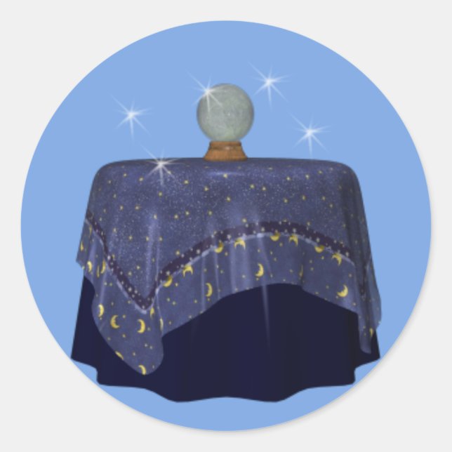 Crystal Ball Fortune Teller Psychic Sticker (Front)