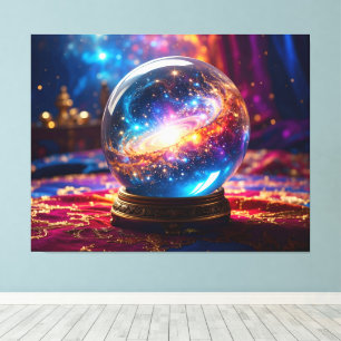 Crystal Ball - I See A Cosmic Event In Your Future Canvas Print