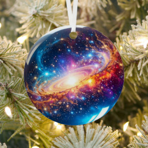 Crystal Ball - I See A Cosmic Event In Your Future Metal Ornament