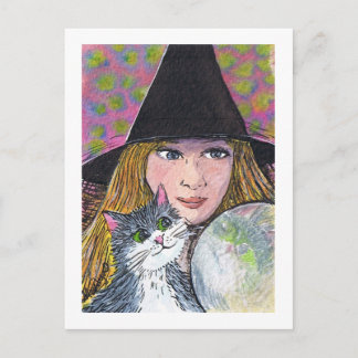 Crystal ball postcard