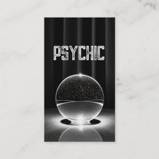 Crystal Ball Psychic Dark Business Card
