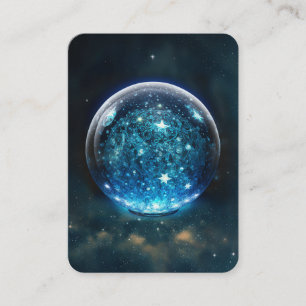 Crystal Ball Psychic Medium Tarot Reader Business Card