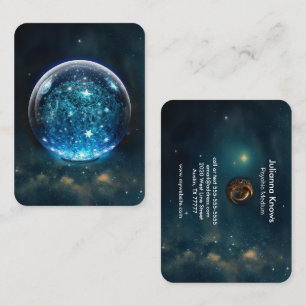 Crystal Ball Psychic Medium Tarot Reader Business Card