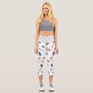 Crystal Ball & Tarot Cards Capri Leggings