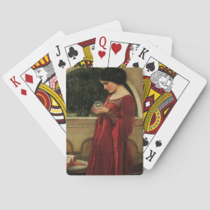 Crystal Ball Woman Waterhouse Painting Playing Cards