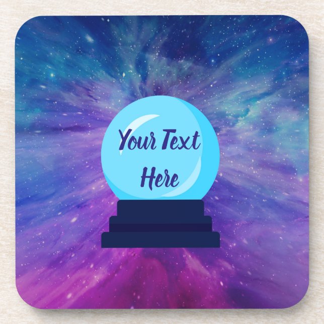 Crystal Ball Write Your Own MEME Coaster (Front)