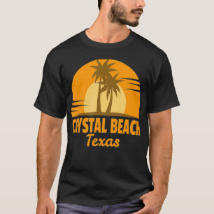 Crystal Beach Teas Retro Beach Vacation  T-Shirt