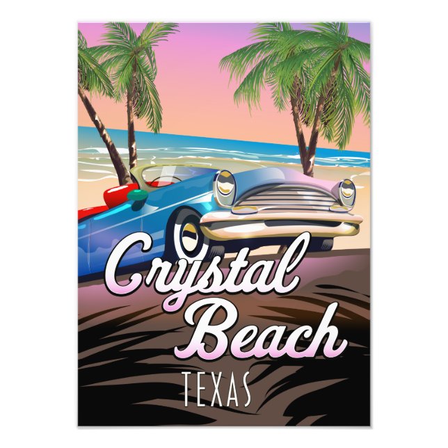 Crystal Beach Texas travel poster (Front)