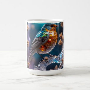 Crystal Bird Mug - Colourful Bird Coffee Mug - Fan