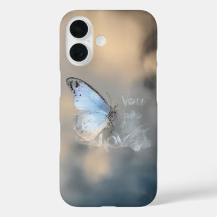 Crystal Blue Butterfly Mobile Case